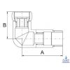 Американка угловая для полотенцесушителя 3/4"-3/4" (гайка-штуцер) хром